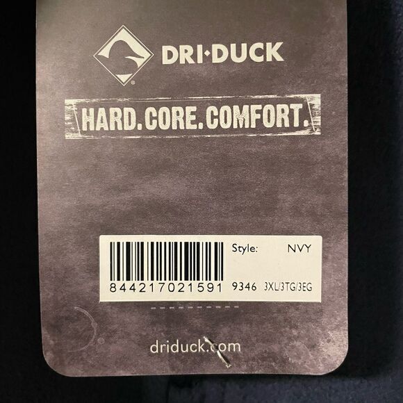 Dri-Duck NEW performance quarter zip anti-static anti-pill navy & olive 3X - Picture 9 of 11